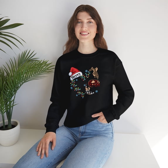 Christmas Dragon Sweatshirts,Women Christmas Sweatshirts, Dragon Sweatshirt