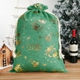 thumbnail image 1 of Christmas Drawstring Bags Bulk Large Xmas Gild Drawstring Cloth Gift Bags 12 x 16 Inch Gift Wrapping Storage Sack for Party Favor, 1 of 8