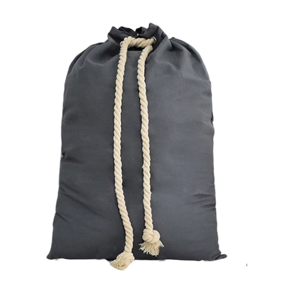 Christmas Drawstring Bags - Large 27.6x19.7in Canvas Gift Bag with Festive Design,Double Drawstring Closure,Festive Santa & Sleigh Print,Reusable Holiday Storage for Wrapping,Parties & Decor