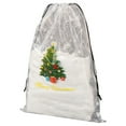 thumbnail image 1 of Christmas Drawstring Bags,Stand Up Gift Bags,Sacks Xmas Wrapping Storage Bags for Christmas Candy Goodie Holiday party Favors,Xmas Holiday Party Decoration Supplies(White,15.75 x 21.65 Inch), 1 of 5