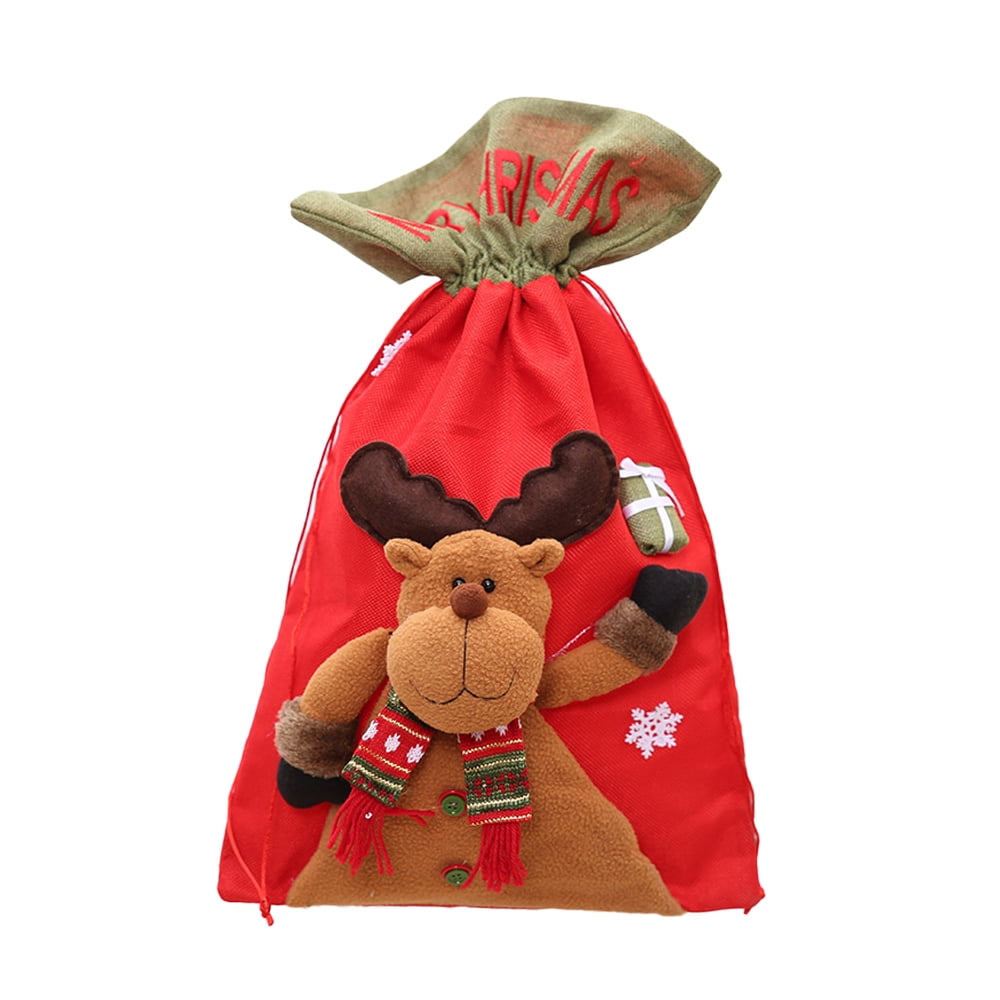 Christmas Drawstring Bags Xmas Gift Bags Xmas Candy Bags Small