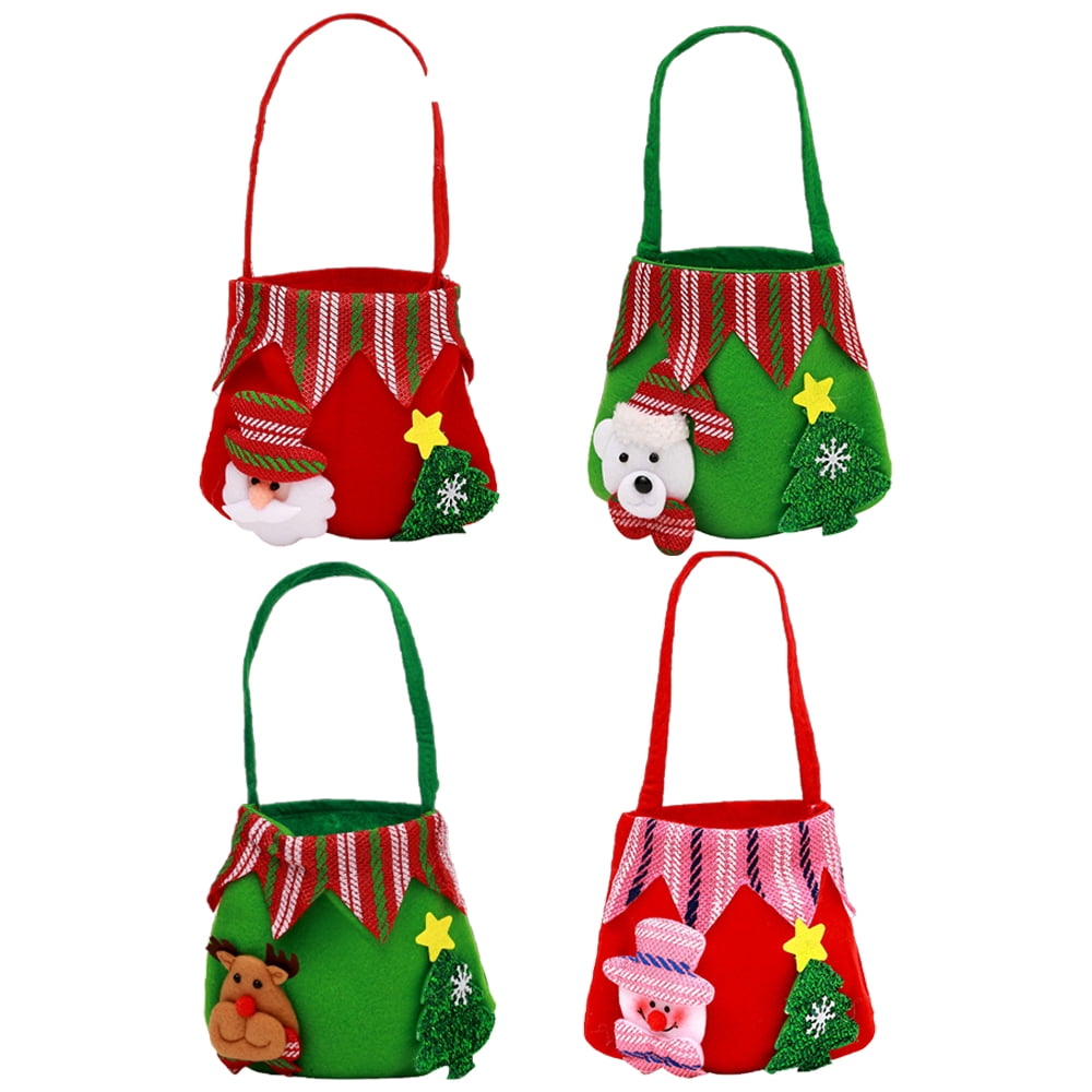 Christmas Drawstring Bags Xmas Gift Bags Cotton Xmas Candy Bags Small