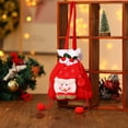 thumbnail image 1 of Christmas Drawstring Gift Bag, Xmas 3D Design Fabric Wrapping Gift Bags, for presents Favors and Decorations, Cute Snowman Santa Claus Deer, Portable Candy Bag, 1 of 6