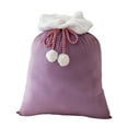thumbnail image 1 of Christmas Drawstring Gift Bags 40x60cm, Festive Santa Holiday Treat Bags for Candy, Toys & Presents, Reusable Velvet Party Favor Pouch for Xmas Decorations, 1 of 7