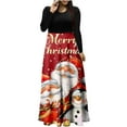 Christmas Dress For Women Sweater 2024 Autumn/Winter New Santa Claus