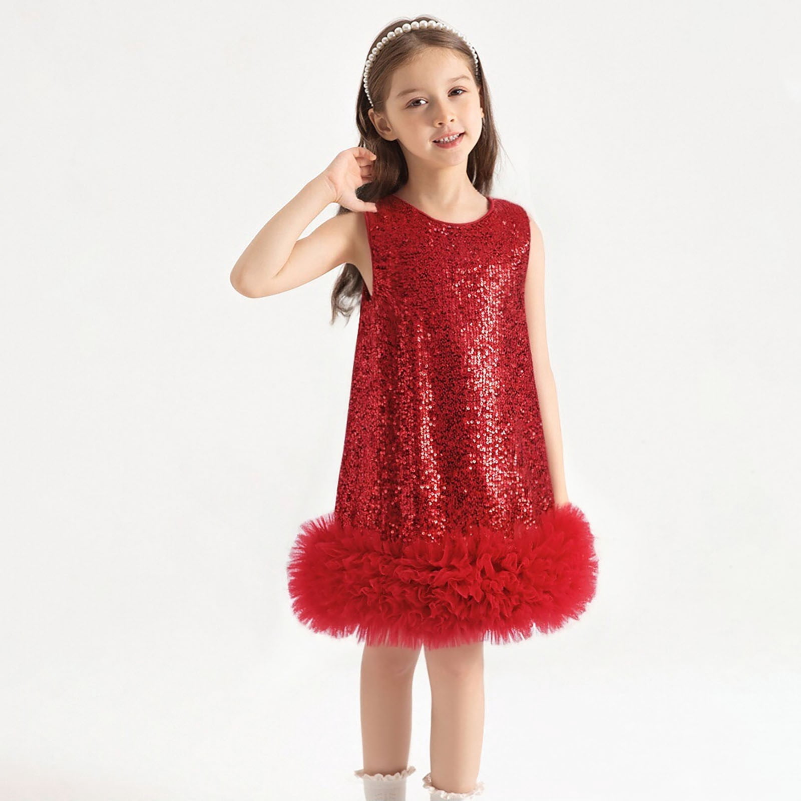 girls santa dress Girl's Toddler Costume The attention Girls Santa Dress Construction