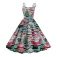 Christmas Dresses for Women 2024 Spaghetti Strap 1950s Vintage Dress