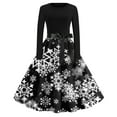 Christmas Dresses for Women 2024 Women's Trendy Christmas Element Print