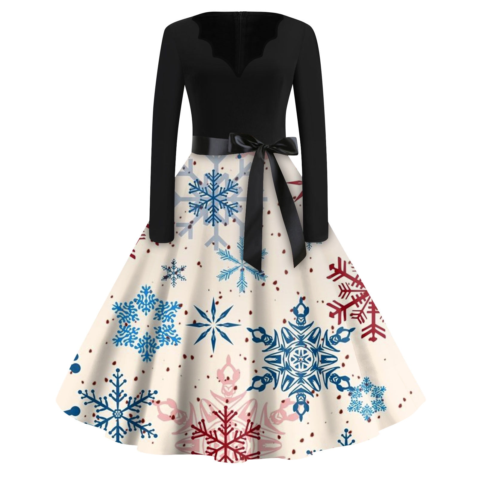 Christmas Dresses for Women Plus Size Christmas Costumes Long Sleeve