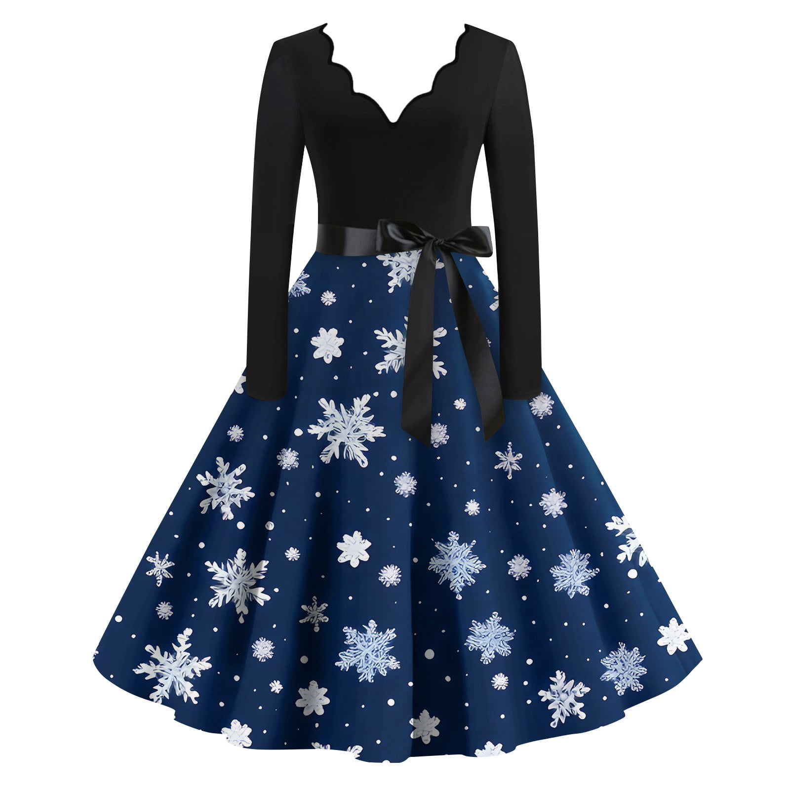 Embroidered Winter Christmas Dress New Year Winter Dress main image 0