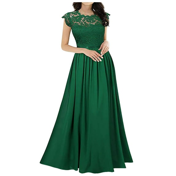 Christmas Dresses for Chiffon Dress Chiffon Stitching Lace Dress Bridesmaids Evening Gowns Women