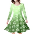 thumbnail image 1 of Christmas Dresses for Girls Crew Neck Long Sleeve Dress Girl Winter Dresses Christmas Outfits 8-9 Years Girls Christmas Dress, 1 of 5