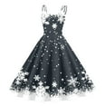 thumbnail image 1 of Christmas Dresses for Women 2025 Holiday Dress for women Christmas Sleeveless Knee Length Retro A Line Flared Swing formal Prom Party Dress, 1 of 3
