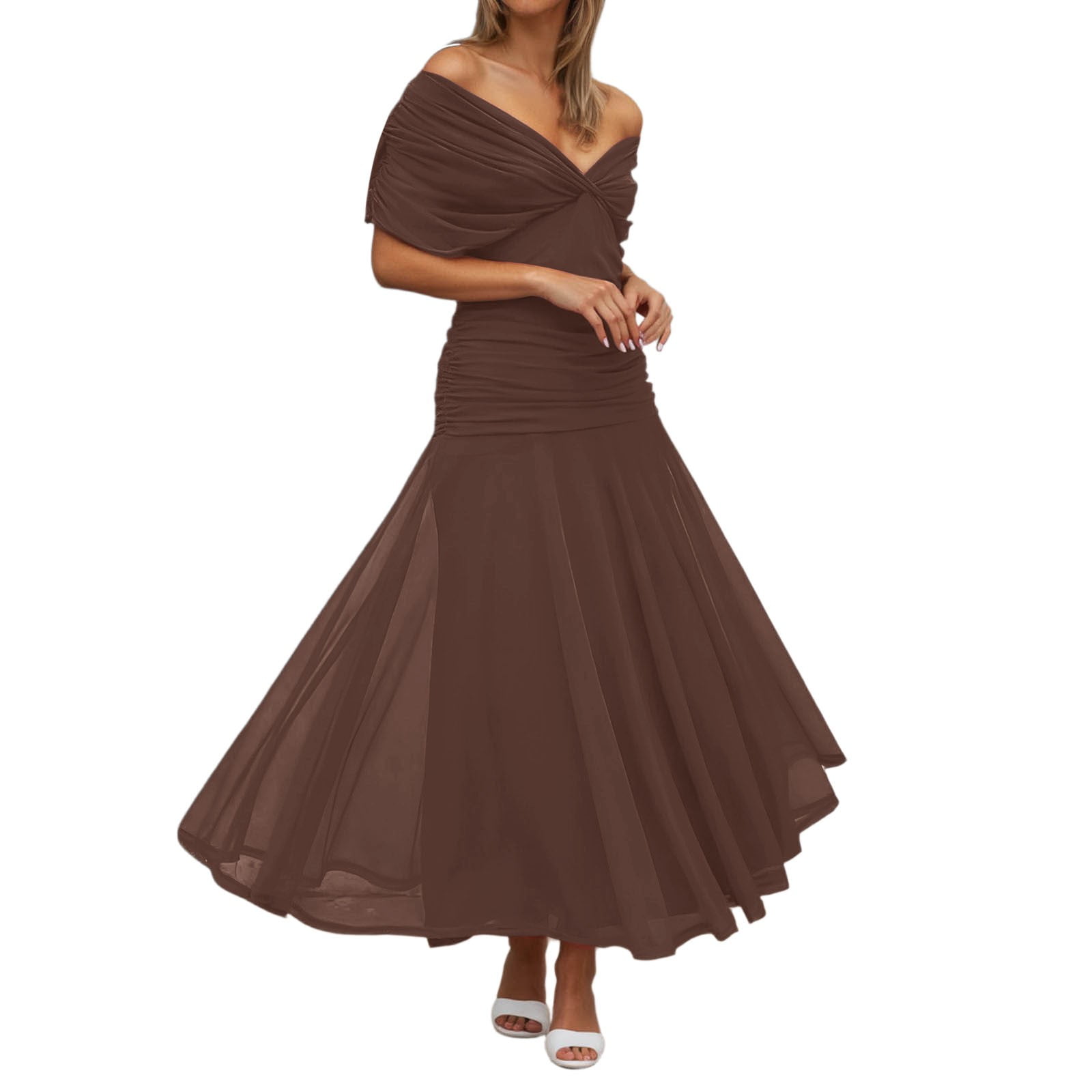 Christmas Dresses for Women Boat Neck Sleeveless Casual Dress Womens ...
