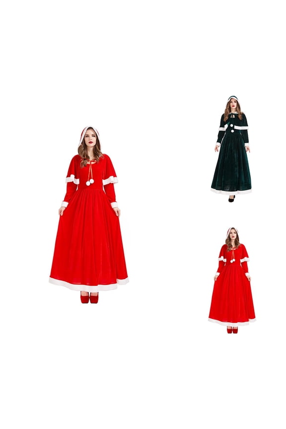 Christmas Dresses for Women, Corset Santa Gown, Women Festive Dress for Holiday Dinner & Evening Events