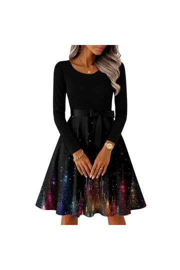 christmas dresses black 5665 Womens Leather Dress Sexy Long Sleeve Slim Elegant Holiday Party in Evening : Clothing, Shoes & Jewelry Extravagant Dress Chiffon Black Girl Dresses ,