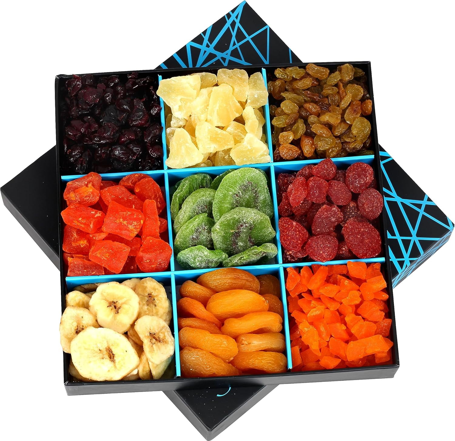 Christmas Dried Fruit Platter 9 Variety Fruit Dried Fruit Gift Tray