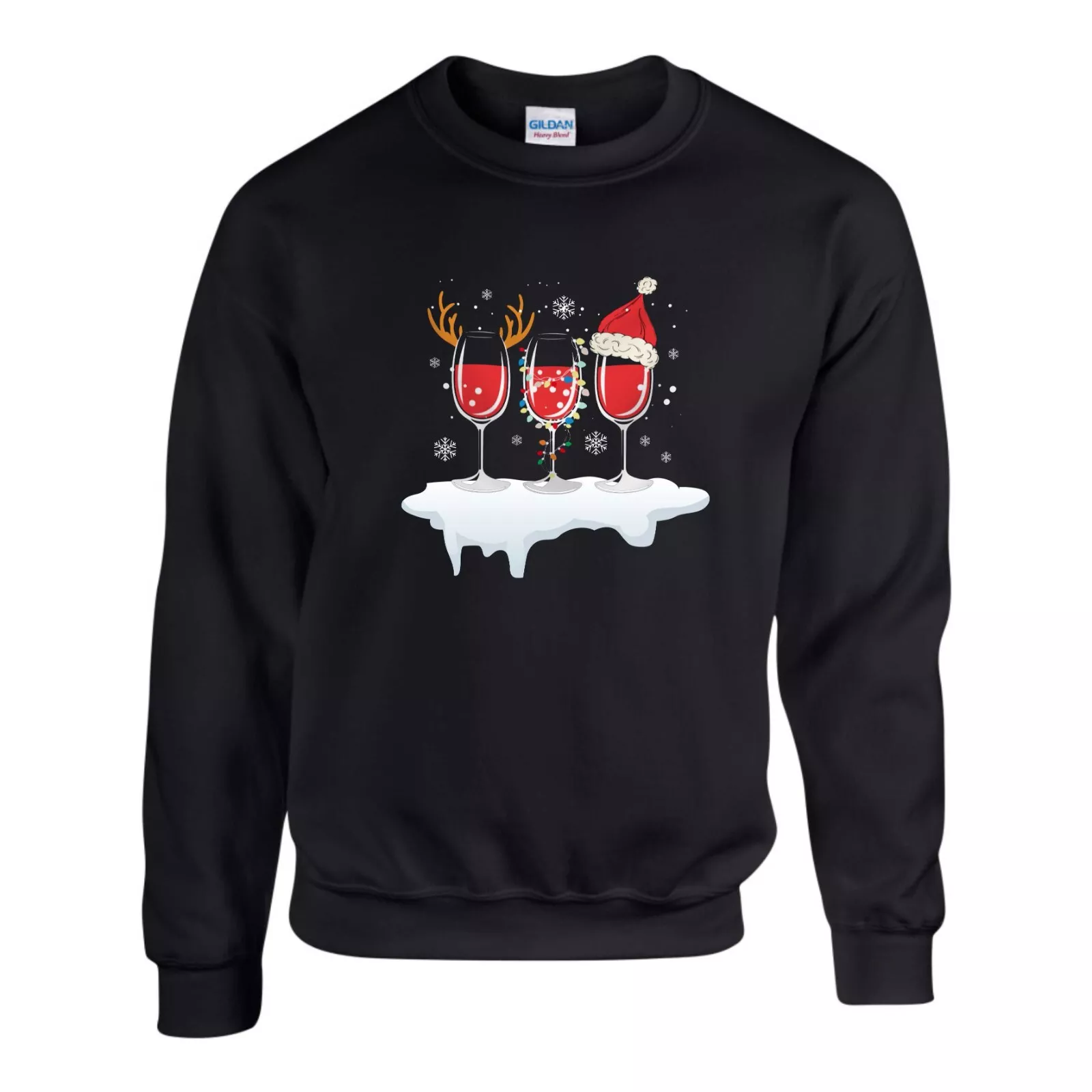 Christmas Drinking Party Jumper, Novelty Funny Santa Xmas Sweatshirt