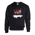Christmas Drinking Party Jumper, Novelty Funny Santa Xmas Sweatshirt