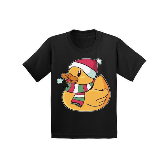 Christmas Duck Kids Shirt Xmas Toddler T-Shirt for Children Girls Boys Happy Holidays New Year Gifts