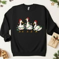 thumbnail image 1 of Christmas Duck Lights Sweatshirt: Funny Holiday Sweater, 1 of 5