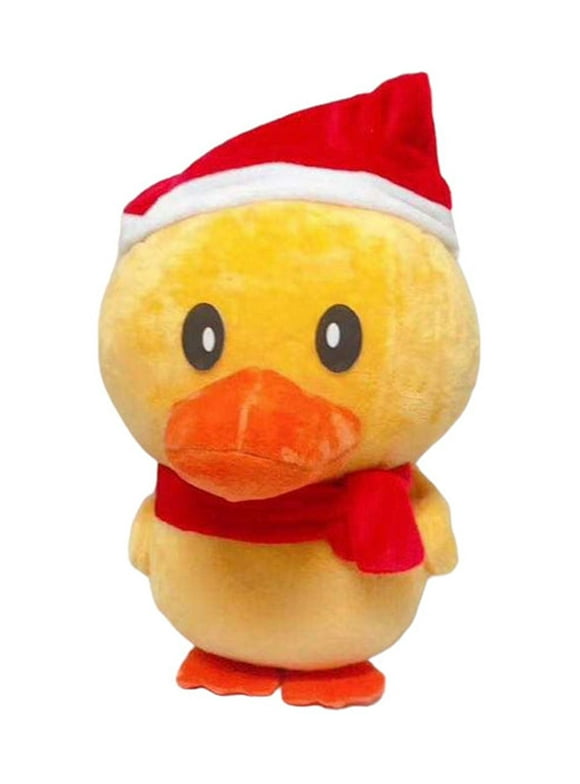 Christmas Duck Plush with Hat 8 inches Tall Giftday777 Brand Age 3 and up