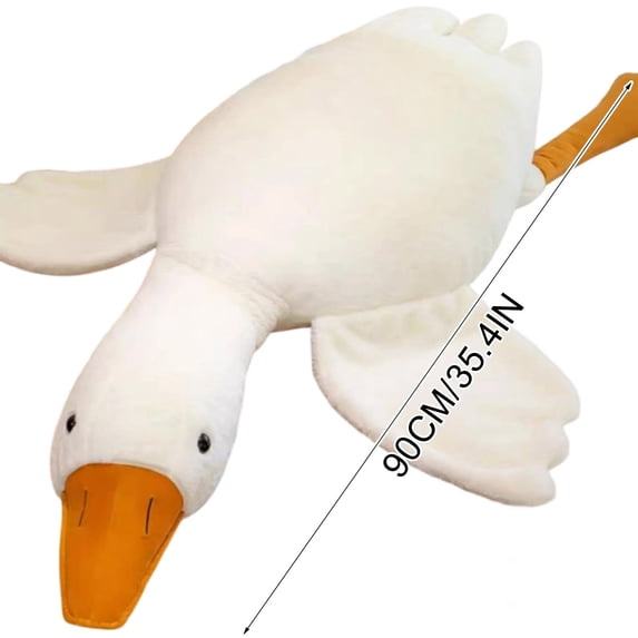 Christmas Duck Stuffed Animal Hugging Pillows, Throw Pillows for Couch, Decorative Pillow for Bed Living Room Sofa, White Cute Pillows for Christmas Decorations Indoor (B)