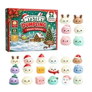 Christmas Dumpling Advent Calendar 2026, 24 Days Mystery Countdown Blind Box with Kawaii Dumpling Toys, Sensory Fidget Stress Relief Gifts for Party Favors & Stocking Stuffers