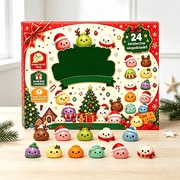 Christmas Dumpling Advent Calendar 2026, Dumpling Mystery Countdown Advent with 24 Surprise Gifts for Party Favors & Stocking Stuffers, #A