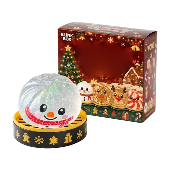 Christmas Dumpling Mystery Squishy Stress Relief Squeeze Party Gifts,Cute Dumplings Squeeze Balls Stress Relief Sensory for Holiday Birthday Party Favor Halloween Christmas Gifts