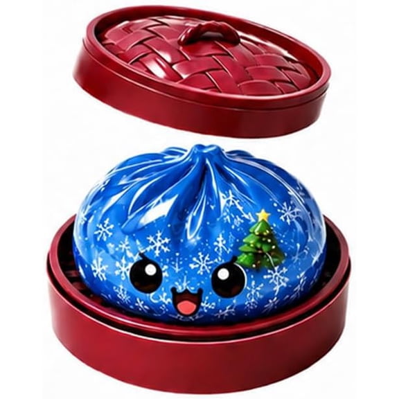 Christmas Dumpling Squeeze Squishy, Halloween Squishy Cute Slow Rising Squeeze Stress Relief Sensory Soft Kawaii Halloween Fidget for Adults, Skull Monster Christmas Tree