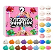 Christmas Dumpling Squishies Advent Calendar, 2026 Squishies Dumpling Mystery Advent Countdown Calendar 24 Days, for Anxiety Relief Hand Relax Gifts, More Surpries