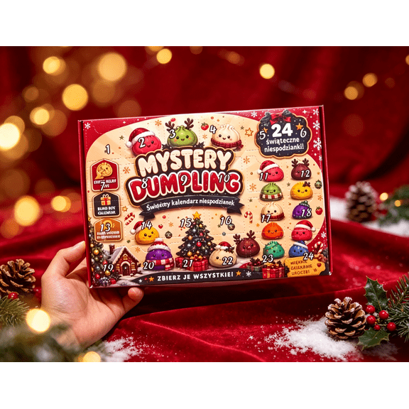 Christmas Dumpling Squishy Advent Calendar 2026, Mystery Countdown Advent with 24 Dumpling, Soft Slow Rising Dumpling Sensory Stress & Anxiety Relief Fidget for Party Favors & Stocking Stuffers