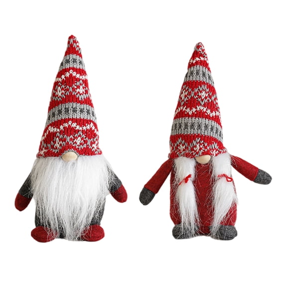 Christmas Dwarfs For Table and Window Decoration Plushie Figures Christmas Gnomes Set Holiday Present