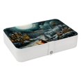 thumbnail image 1 of Christmas Earring Organizer Jewelry Box with Removable Compartment and Portable Design, 1 of 6
