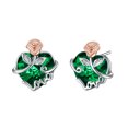 thumbnail image 1 of Christmas Earrings Gifts Rose Crystal Stud Earring Love Jewelry for Mom Daughter, 1 of 5