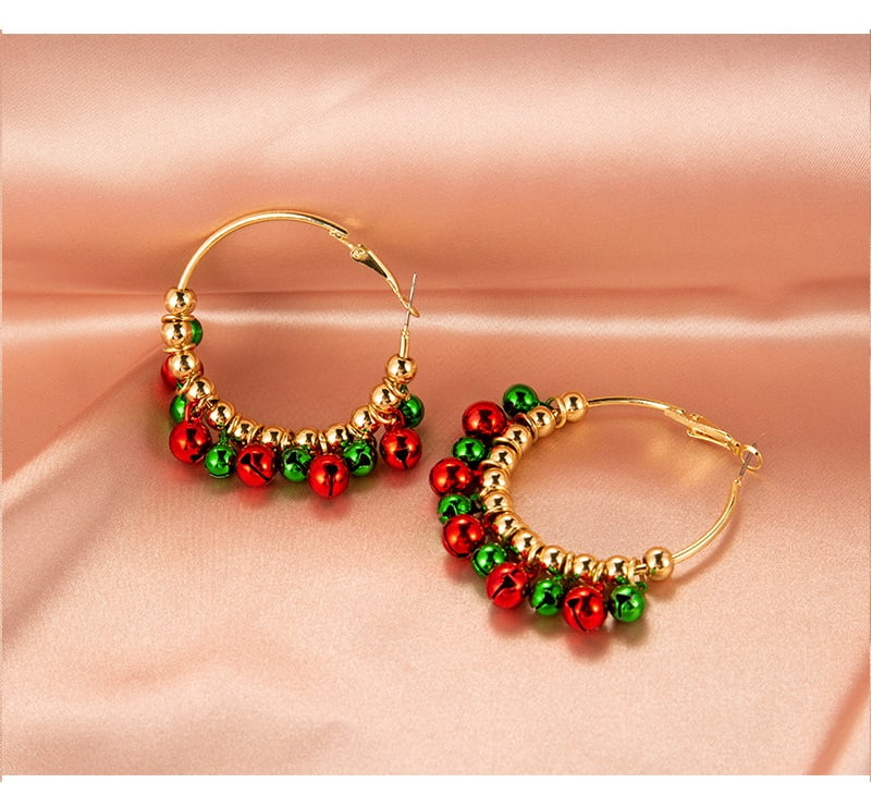 Christmas Earrings for Teen Girls Tree Jingle Bell Earrings Cute