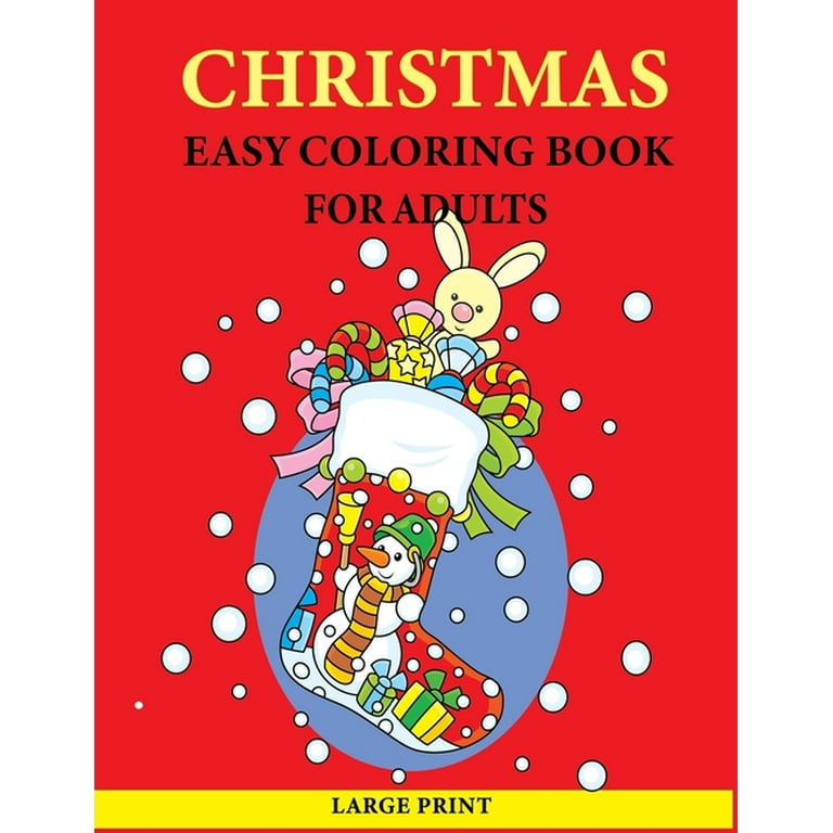 Easy Coloring Book For Adults: Large Print Coloring Book (Large Print /  Paperback)