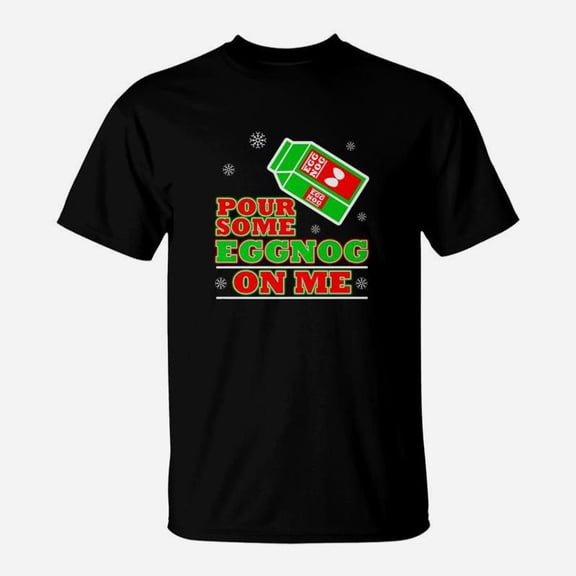 Christmas Eggnog Funny Secret Santa White Elephant TShirt