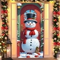 thumbnail image 1 of Christmas Elastic Fabric Door Cover Home Decor, 35x79 Inch Santa Claus Design Door Banner, Xmas New Year Front Door Hanging Decor for Holiday Home Decoration, 1 of 6
