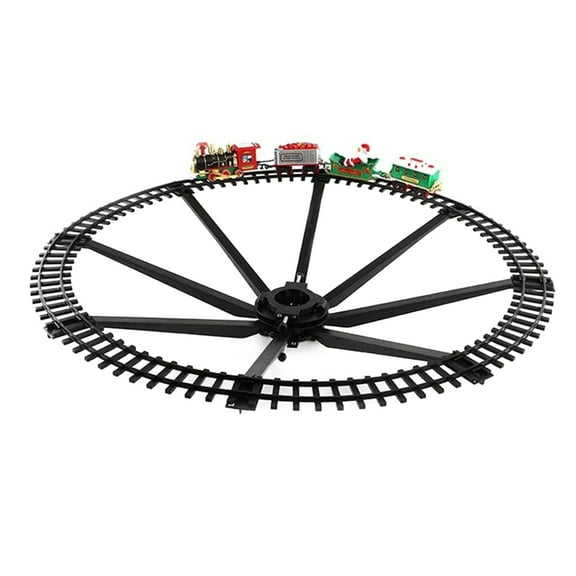 Christmas Electric Train Mini Rail Car Christmas Tree Xmas Decor Kid Toy Gift