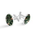 thumbnail image 1 of Christmas Elegant Men's Stainless Steel Cufflinks Set for Formal Attire - for Business Meetings and Special Events, 1 of 6
