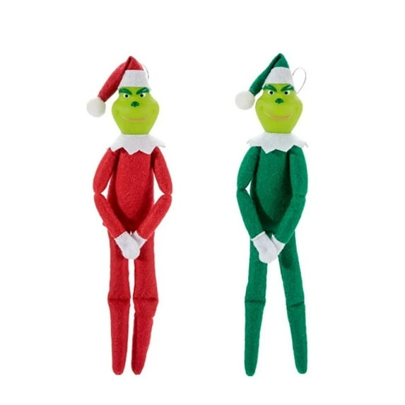 Christmas Elf Behaving Badly Christmas Plush Doll Green Monster Novelty Long Bendy Naughty Boy Christmas Elves Doll