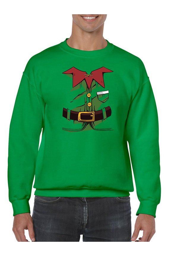 Christmas Elf Clothing Men Sweatshirt, Male Small