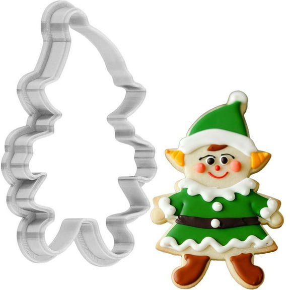 Christmas Elf Cookie Cutter 4 Inch Made in USA by WONDERTORY