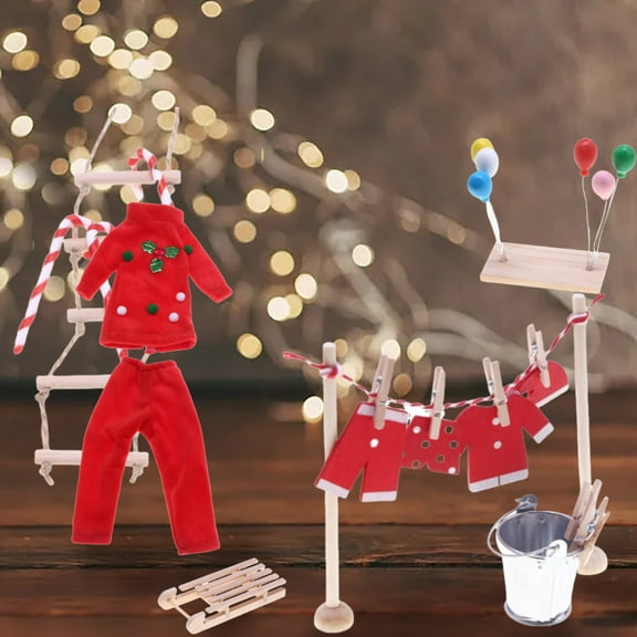 Christmas Elf Doll Clothing Accessories, Christmas Advent Gifts, Christmas Decorations. Perfect for Party Decorations And Christmas Decor.