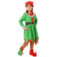 thumbnail image 1 of Christmas Elf Dress for Girls Christmas Performance Holiday Party Dress for School Pageants and Festive Shows, 1 of 4