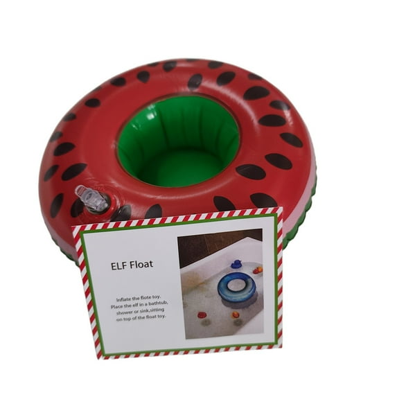 Christmas Elf Float, Elf Float Prop with Mini Watermelon Swimming ...