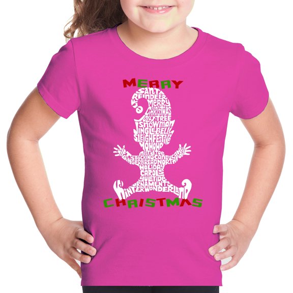 Christmas Elf - Girl's Word Art T-Shirt