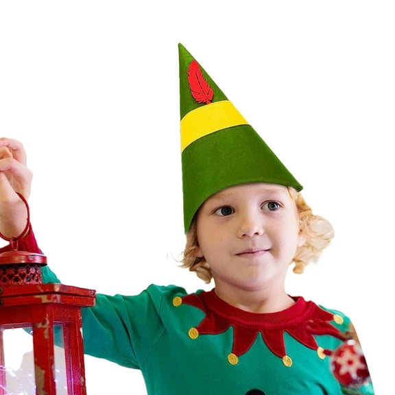 Christmas Elf Hat with Cone Hat New Year Party Accessories